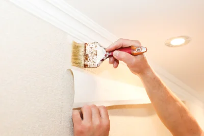 Pose de papier peint à Villechauve — revêtements muraux et toiles de verre